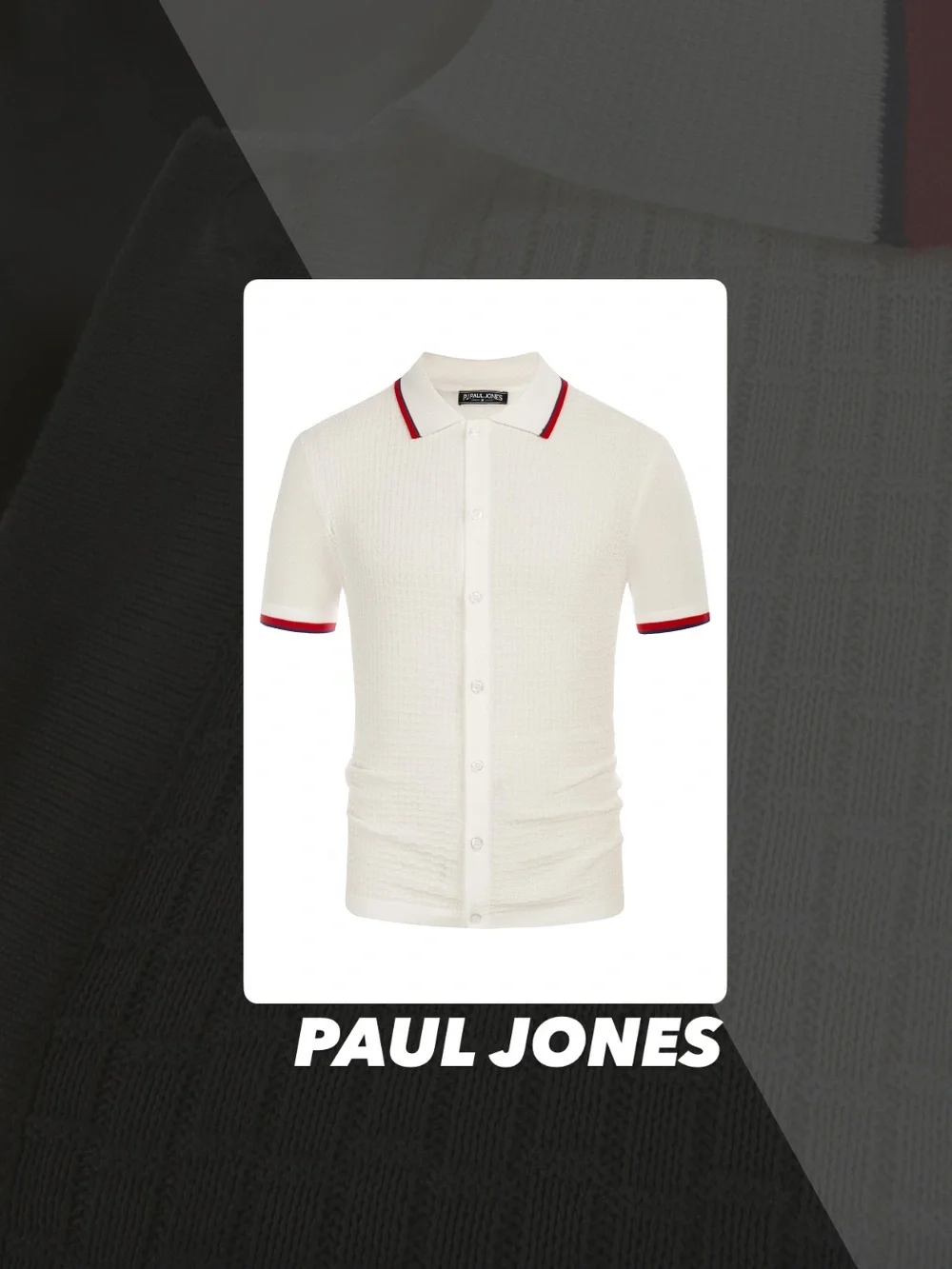 EUC Paul Jones Knit Polo Shirt